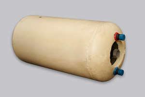 Bojler zasobnik wody poziomy Elektromet WGJ  - emaliowany w poliuretanie 140 l z wężownicą